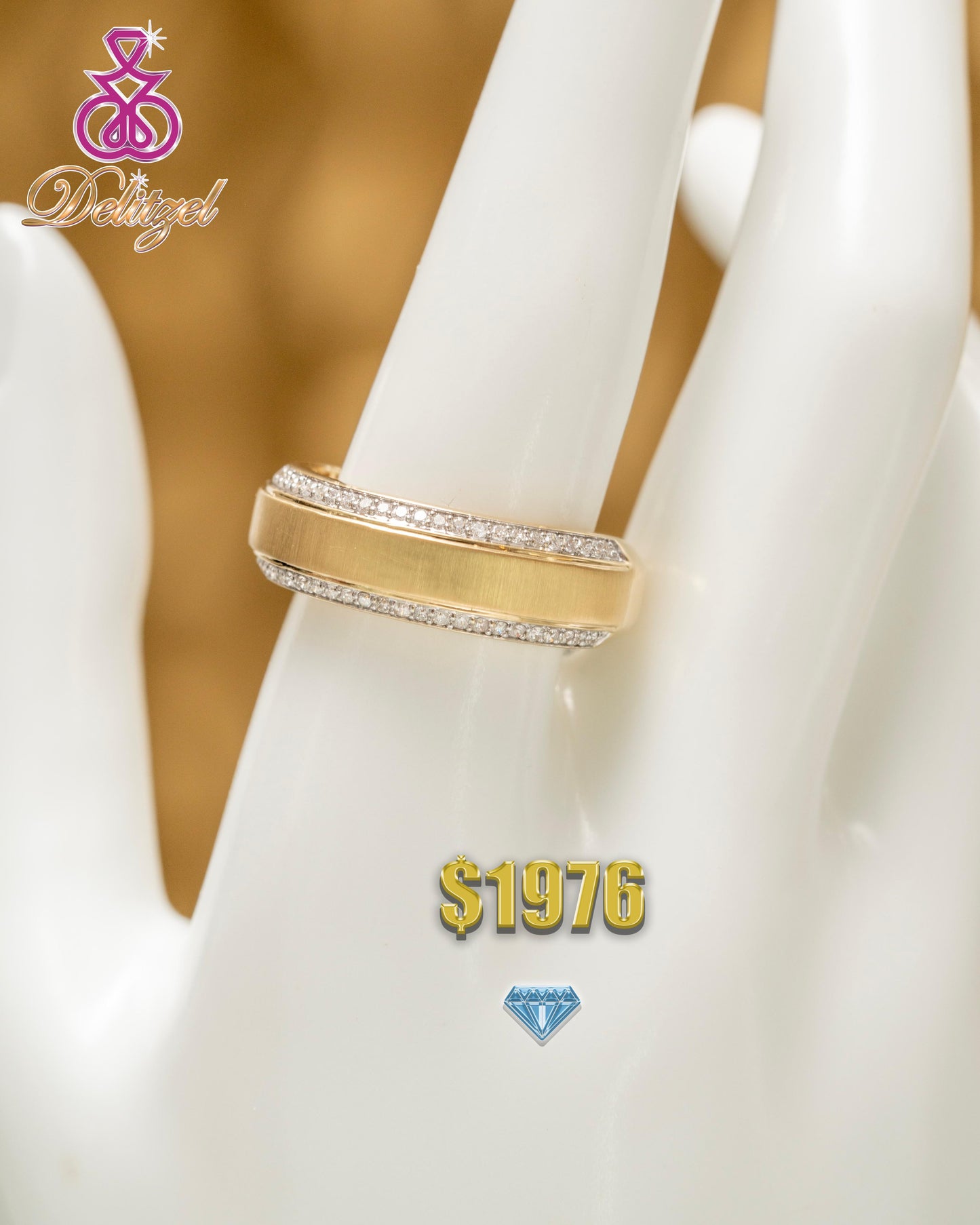 Gold Ring - Diamond Band Style 42
