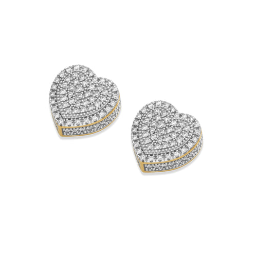 Heart Earrings Diamond