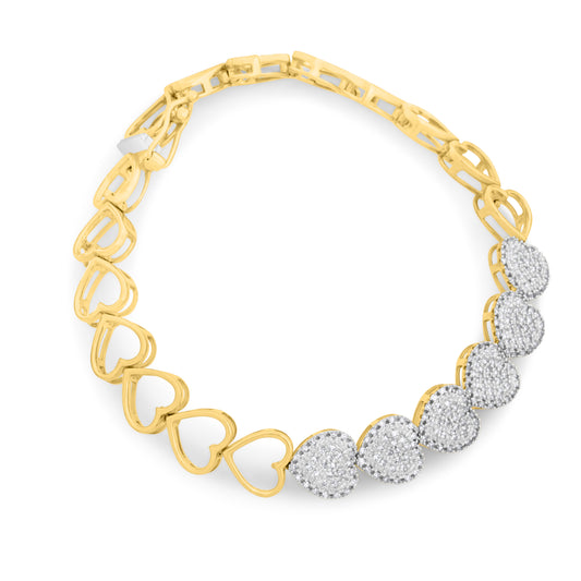 Heart Diamond Bracelet