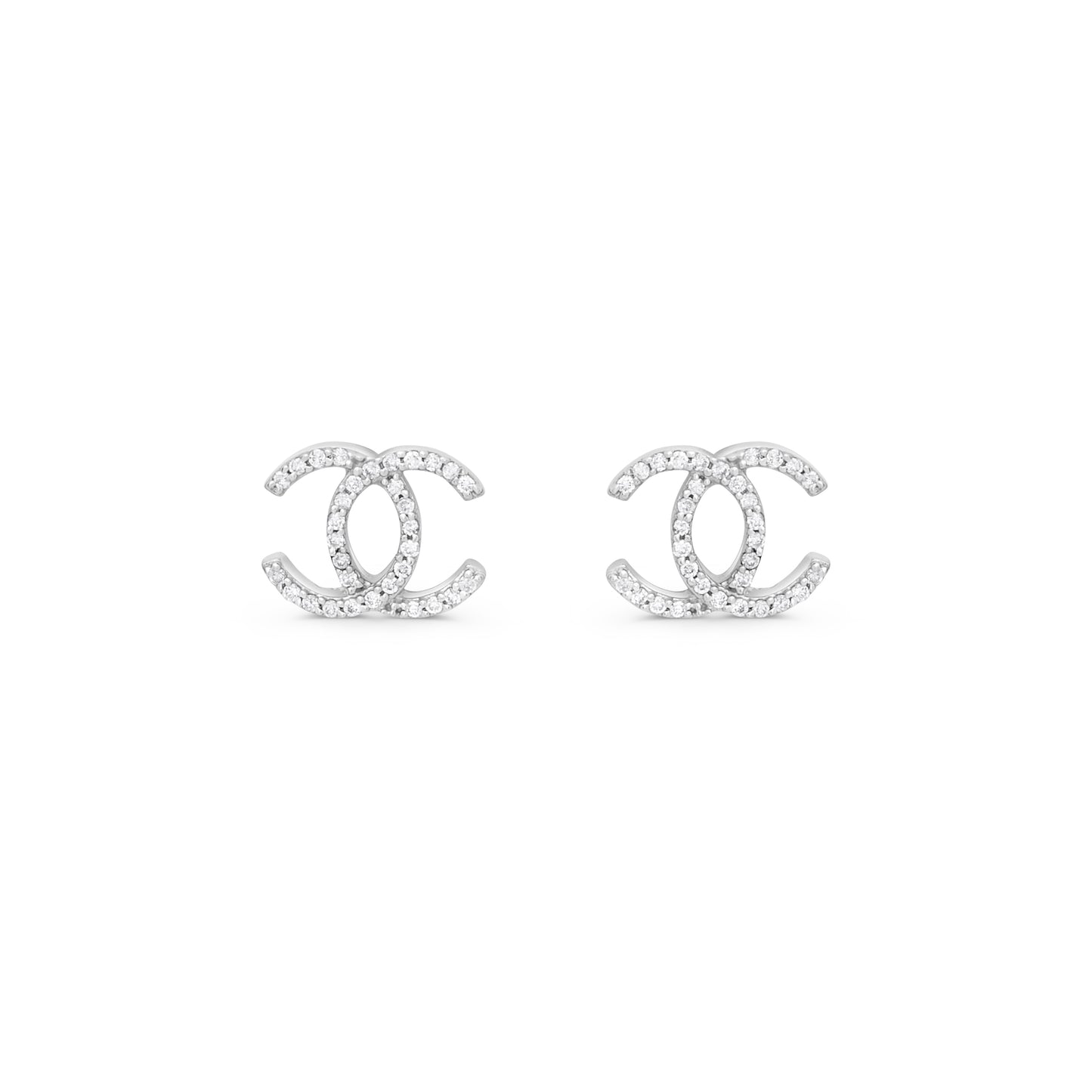 Inspired White Gold Earrings