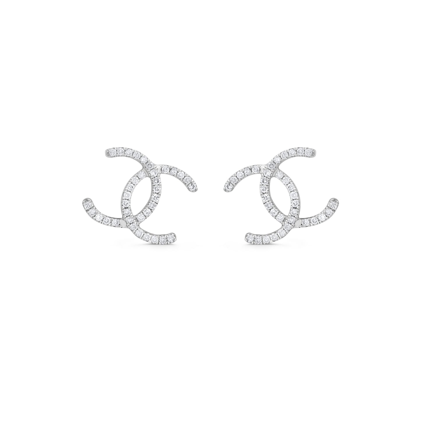 Inspired Earrings White Gold