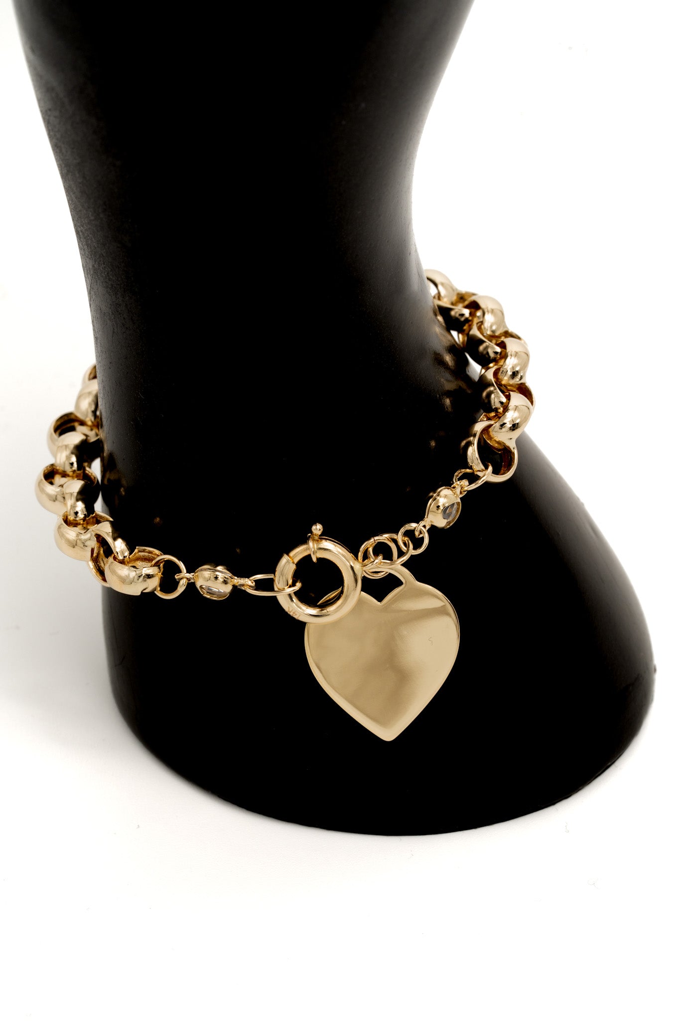 Women heart charm bracelet