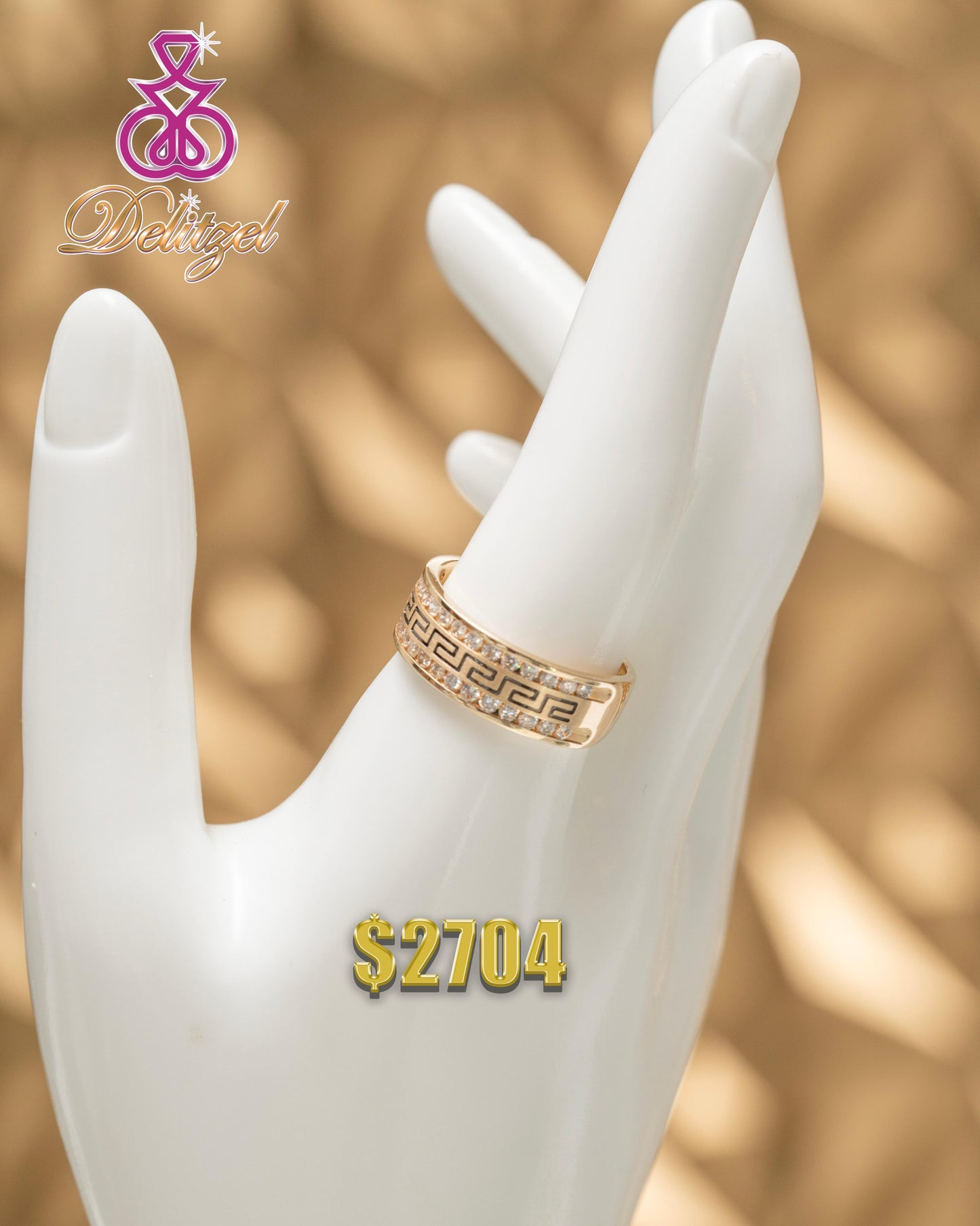 Gold Diamond Ring - Band Style 11