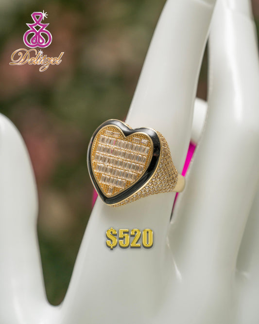 Gold Heart Ring - Style 23